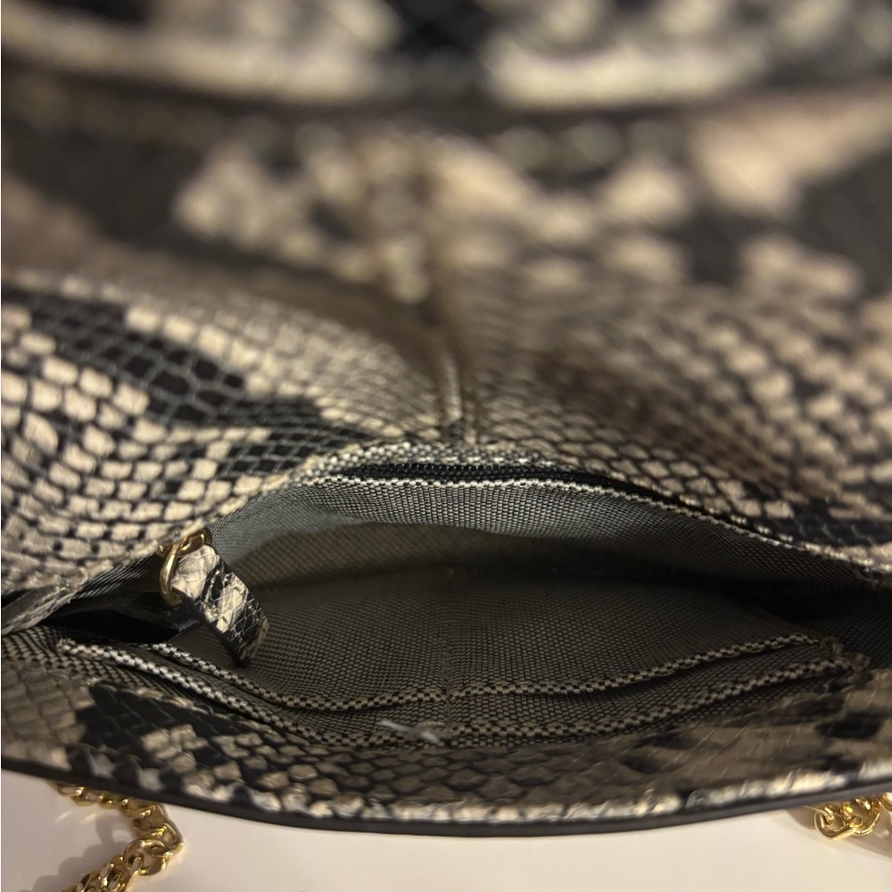 Snakeskin Leather Crossbody Bag - Picture 4 of 6